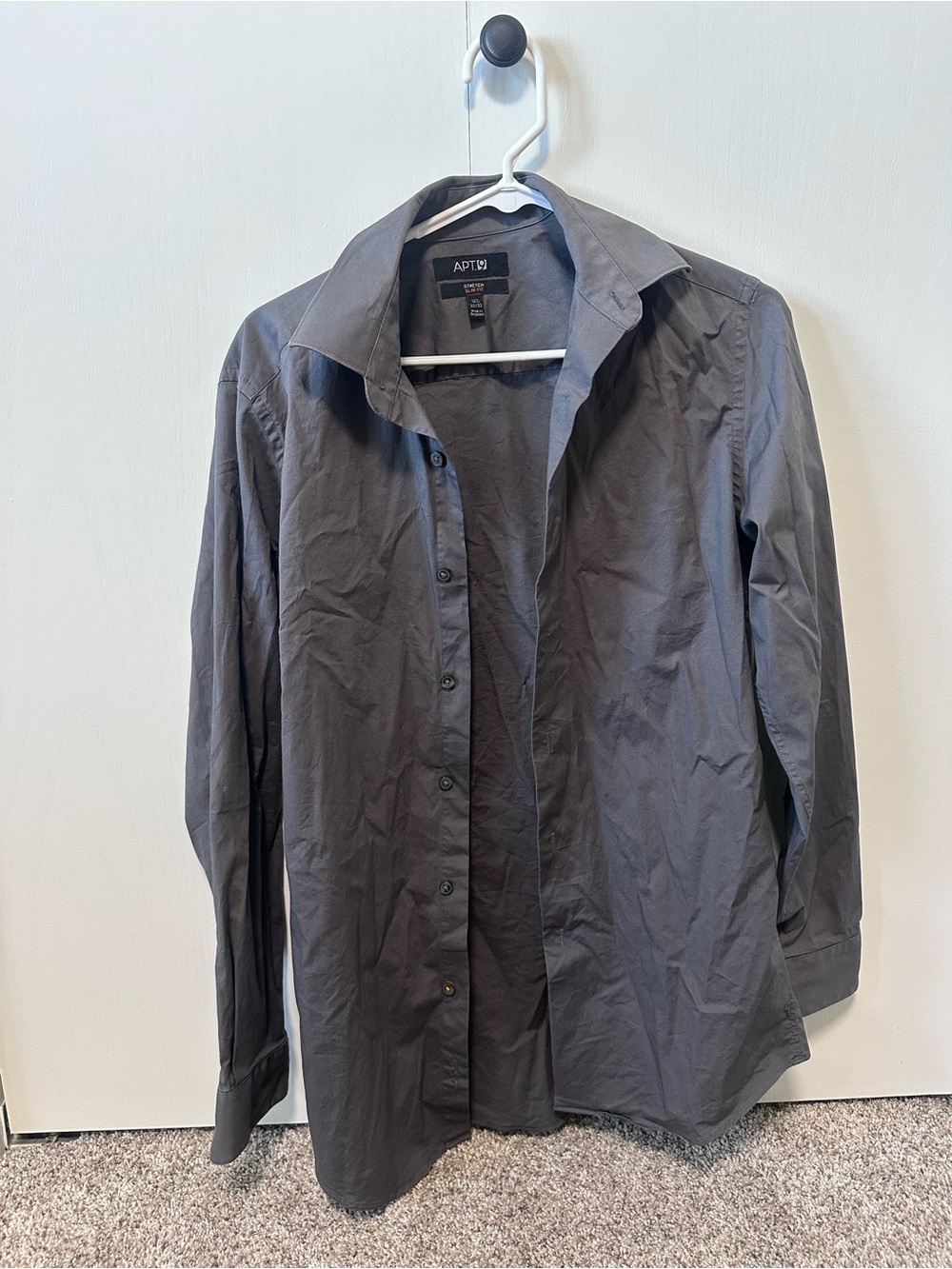 Apt. 9 Men's Charcoal Button-Up Shirt Jacket